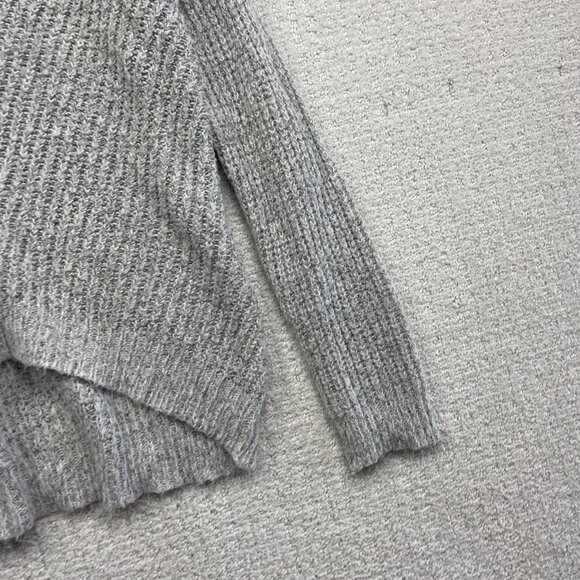 JDY Jacqueline De young Crochet knitted long sleeve Light Grey Jumper Women Sz S - Picture 3 of 15